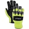Magid Mechanics Gloves, L, Hi-Viz Yellow MECH106L - alternate 1